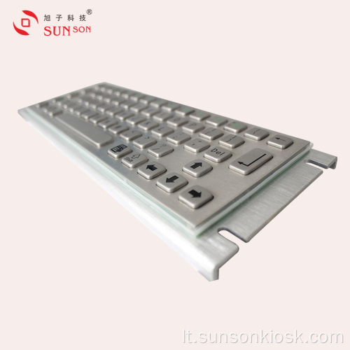 Sustiprinta metalinė informacinio kiosko klaviatūra